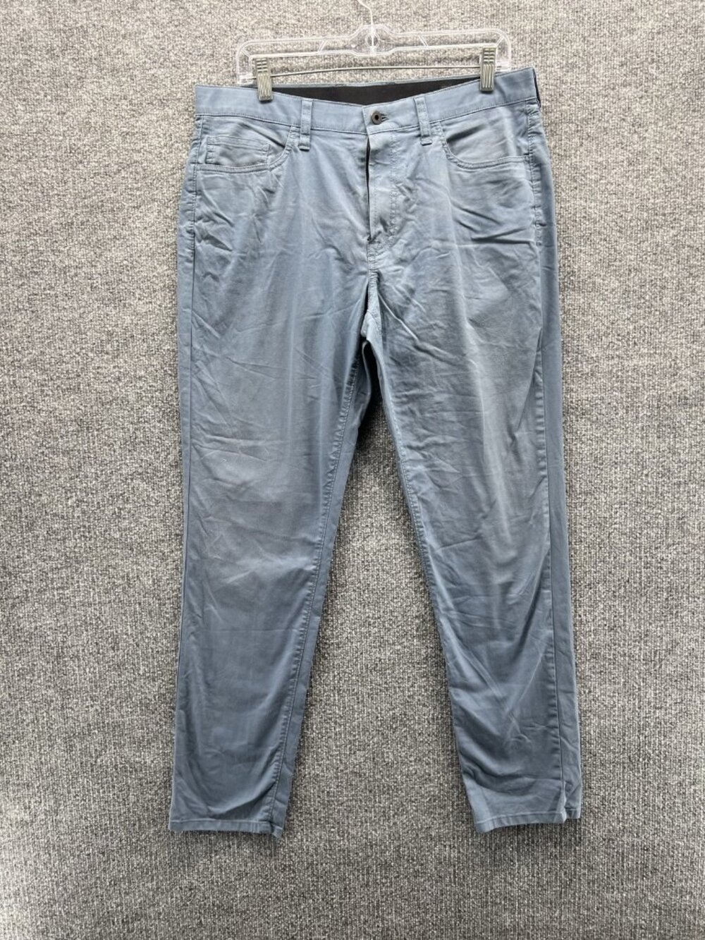 Bonobos Pants Men 33x32 Blue Chino Stretch Slim Fit Flat Front Casual Straight